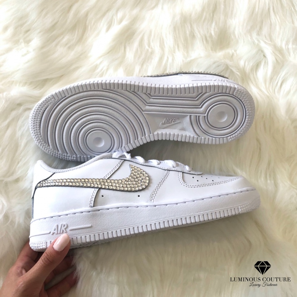 Swarovski® Nike Air Force 1 Triple White - Picture 6 of 9